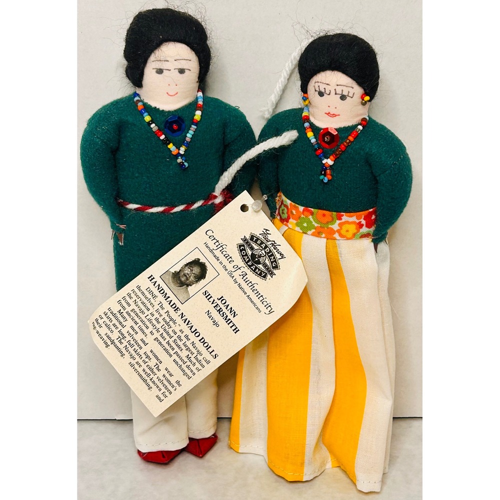 Fred Harvey Trading Company ~Handmade Navajo Dolls‎ ~Joann Silversmith ~COA